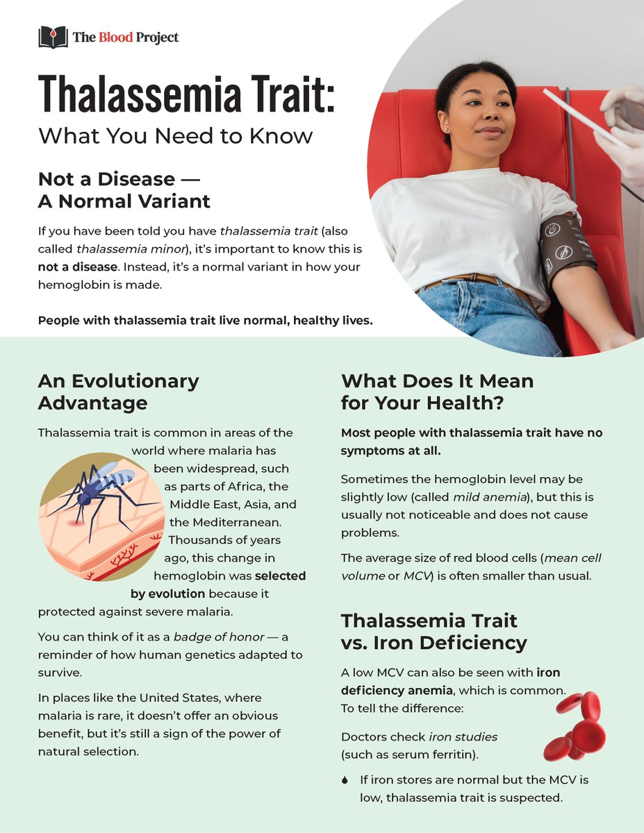 William Aird (@williamaird4) on Twitter photo 1/2
EXPLAINING THALASSEMIA TRAIT
Drafting new patient info on thalassemia trait for our <a href="/BloodProject/">The Blood Project</a> module.
A common condition, but often misunderstood by physicians and carriers alike.
Hoping this will be a practical resource. 1/2
EXPLAINING THALASSEMIA TRAIT
Drafting new patient info on thalassemia trait for our <a href="/BloodProject/">The Blood Project</a> module.
A common condition, but often misunderstood by physicians and carriers alike.
Hoping this will be a practical resource.