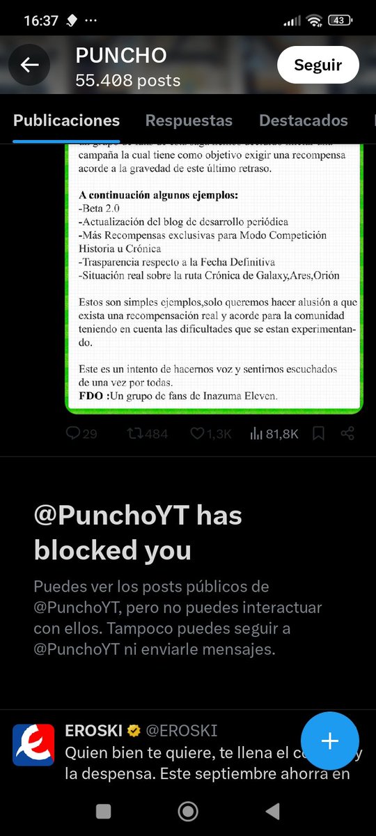 Una polla SI LO HE MENCIONADO 2 VECES CONTADAS JAJAJAJAJJ se está haciendo un Dalas mi bro 😔✌