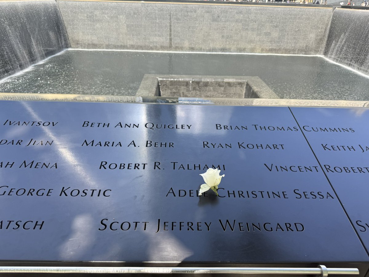 Had the opportunity to visit this hallowed ground a week ago. We will never forget. #911Anniversary #911memorial #911day