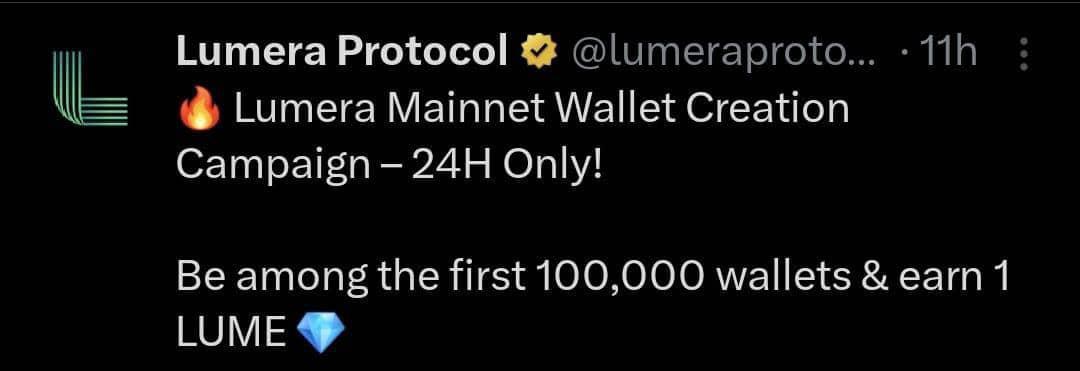 Danadex2002's tweet photo. I just created my Lumera wallet! #LumeraLaunch @lumera https://t.co/MQwsX6KbKd