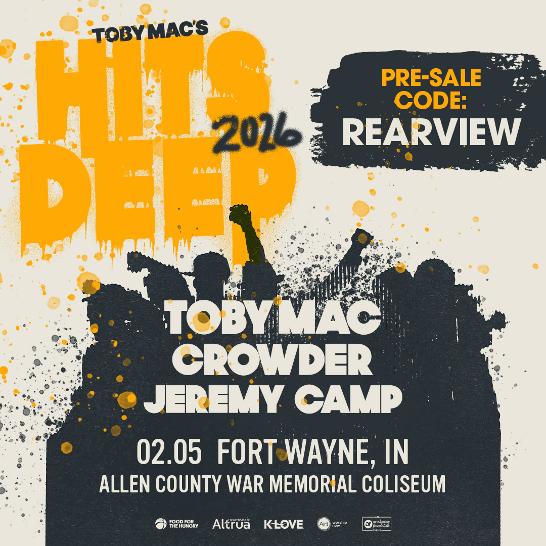 🚨 𝙋𝙍𝙀𝙎𝘼𝙇𝙀 𝘼𝙇𝙀𝙍𝙏 🚨

Venue presale tickets are ON SALE NOW for <a href="/tobymac/">TobyMac</a>'s Hits Deep Tour with <a href="/crowdermusic/">David Crowder</a> and <a href="/jeremycamp/">Jeremy Camp</a> at <a href="/acwmc/">@acwmc</a> on February 5!

💛 Available now until Friday 9/12 at 11:59AM EST
💛 Password: REARVIEW
💛 Online Only

🎫: bit.ly/HitsDeep26FW
