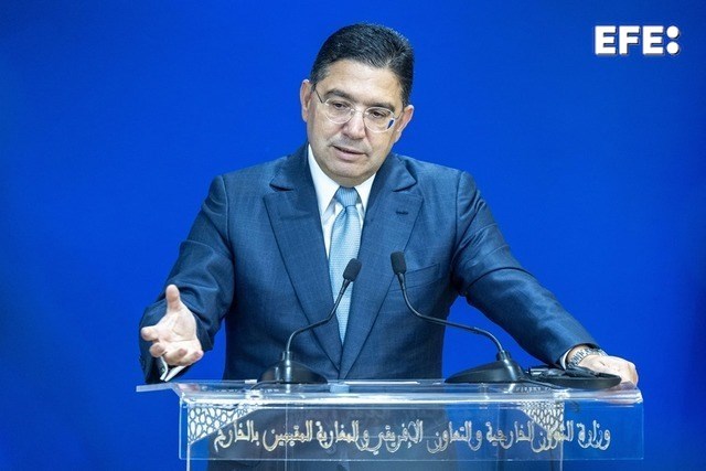El ministro de Exteriores marroquí, Naser Burita, llama a los países del espacio euromediterráneo a llevar a cabo "acciones firmes contra las agresiones israelíes" en Gaza.
