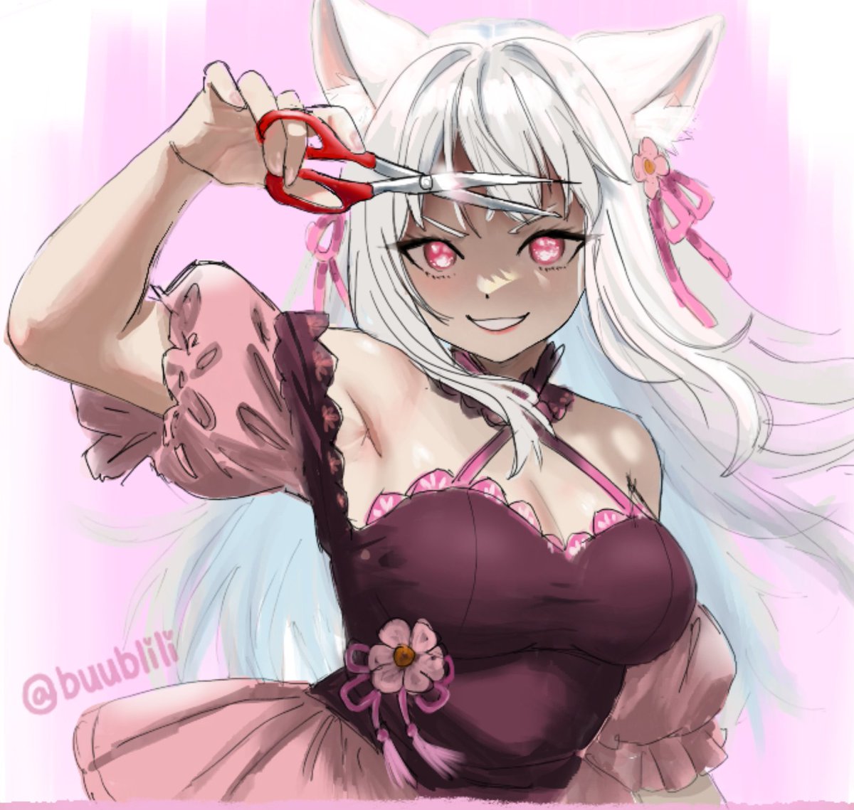 drew my oc in an aggie/magma board ✂🎀 #anime #drawing