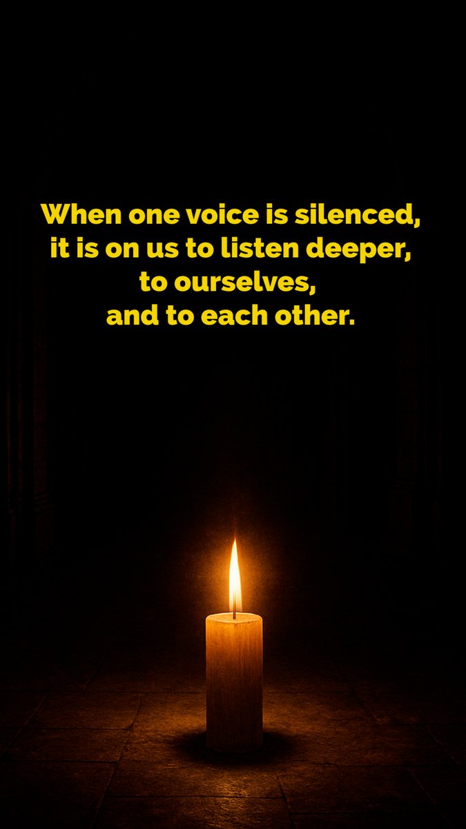 BrainwavePM's tweet image. When one voice is silenced, it is on us to listen deeper, to ourselves, and to each other.