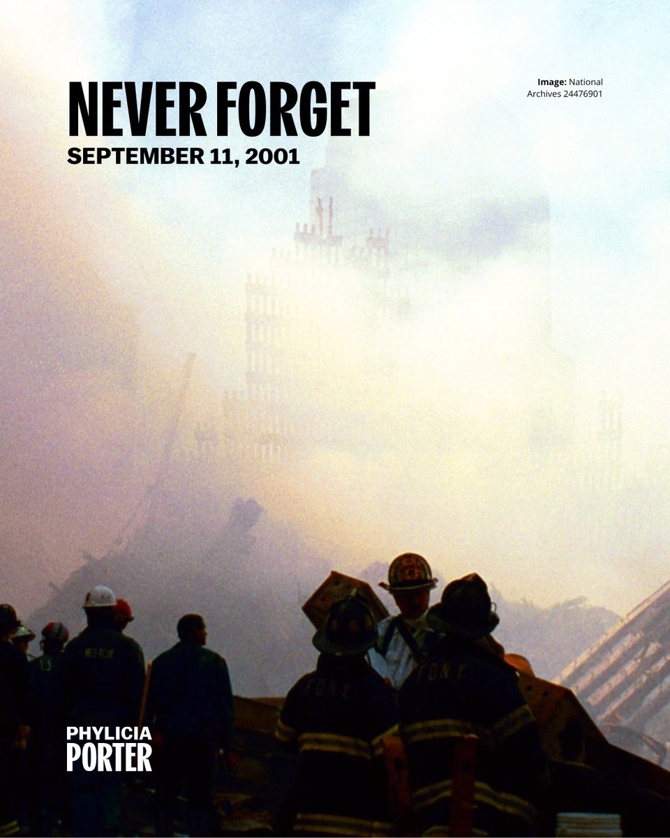 Today, we remember the lives lost on September 11, 2001, and honor the courage of the first responders and families forever changed. 

May we continue to find strength in unity and never forget the importance of compassion and service to one another.

#NeverForget #September11