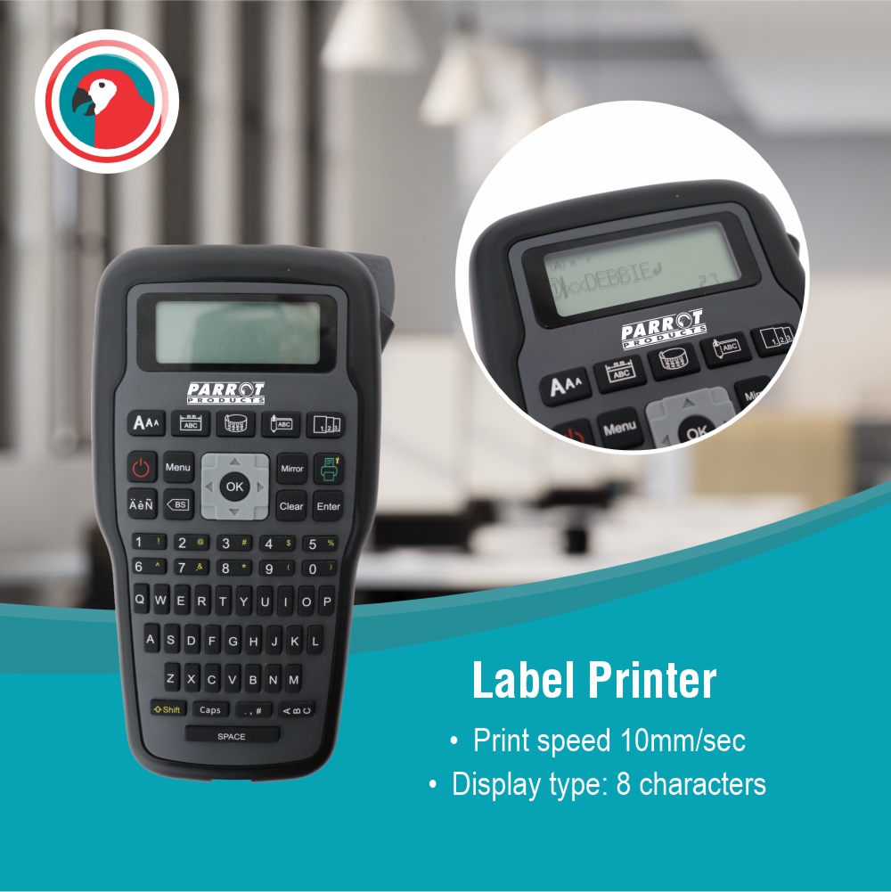 ParrotProducts's tweet image. Introducing the new E1000Pro #HandheldLabelPrinter! Your Ultimate Portable Label Maker!

- Ready to use right out of the box 
- Fast, clear printing 
- Save your favourite templates 
- Versatile with 587 built-in characters

🛒parrot.co.za/product/sku/e1…

#LabelPrinter #LabelMaker