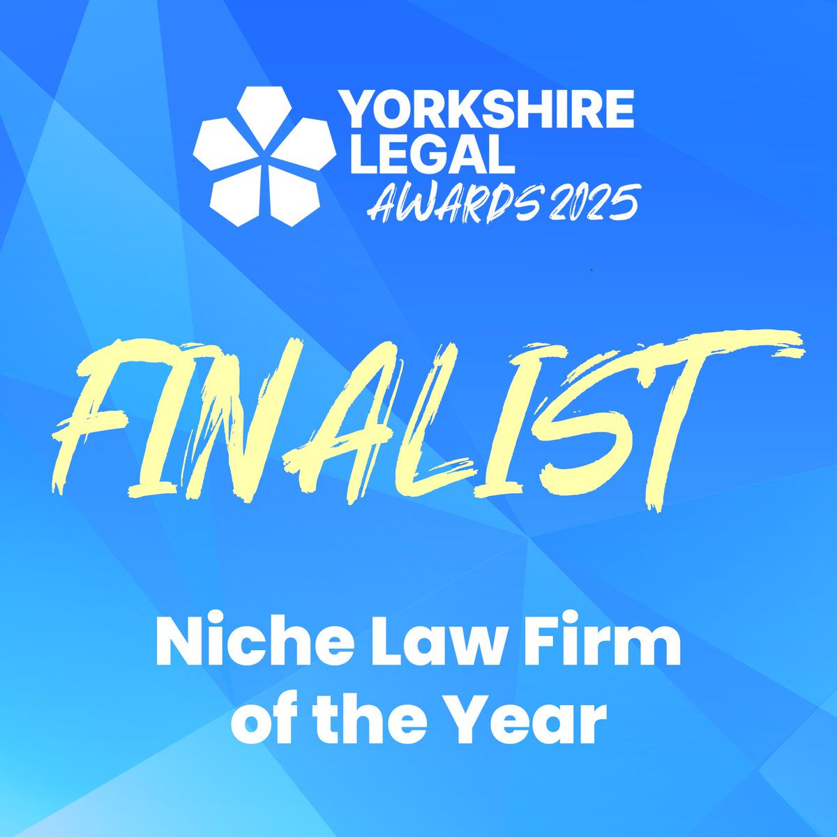 Congratulations to this year's finalists for the Niche Law Firm of the Year category at the upcoming #YLAwards:

<a href="/BailoranSols/">Bailoran Solicitors</a>
<a href="/buxtoncoates/">Buxton Coates Solicitors</a> 
<a href="/fenchurchlaw/">Fenchurch Law</a> 
Harwood &amp; Co
Hawkswell Kilvington 
<a href="/htflegal/">HTF Legal Ltd</a> 
Maven Radd
Roche Legal
<a href="/Thrive_law/">Thrive Law</a>

#yorkshire #law #legal