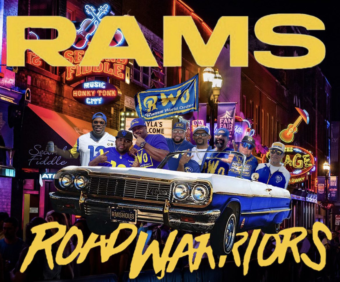 roblespan's tweet photo. RWO Road Warriors Making the Trip To TN! #LARams #RWO #RWO4life #RwoStyle #710espn #RamsHouse #NFLNetwork #LATogether ππ βοΈ πΊπ https://t.co/4Ty2IlNWVO