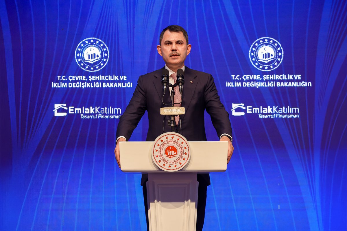 Emlak Katılım Tasarruf Finansman lansman programında konuşan T.C. Çevre, Şehircilik ve İklim Değişikliği Bakanımız Sayın Murat Kurum: “Herkesin başında çatısı, altında arabası, hayırlı bir dükkanı olsun istiyoruz.”