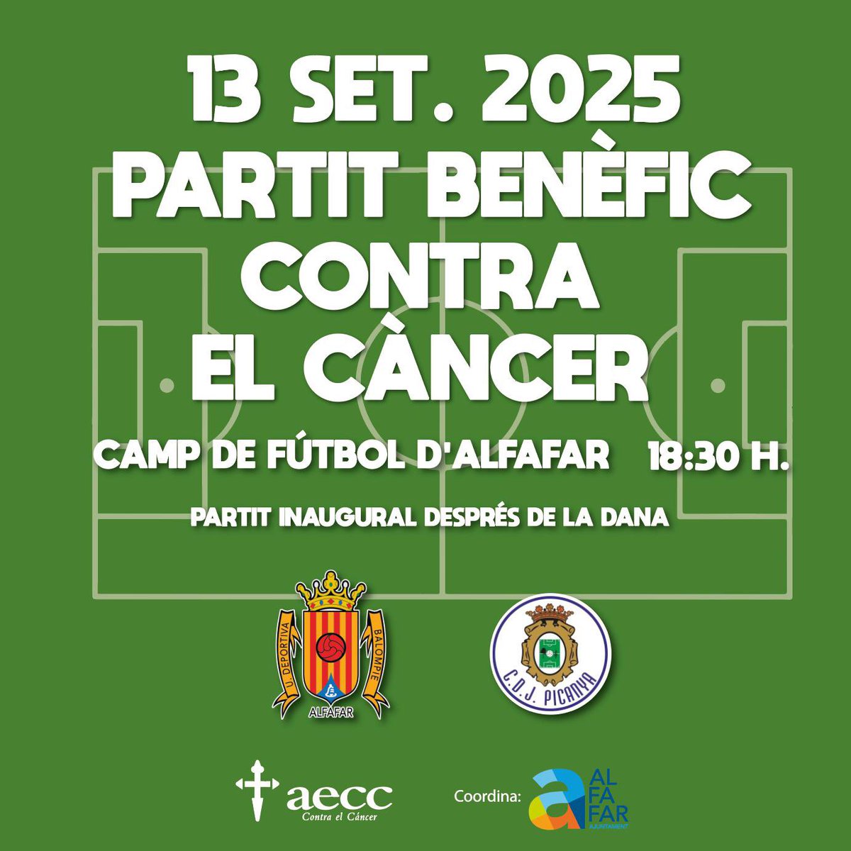 ⏰ Fueron muchos programas los que semana tras semana les dedicamos a los clubes afectados de la DANA

🗣️ Hemos contado varias reparaciones de campos… Y HOY VA OTRA

🤩 Casi un año después del desastre la <a href="/UDBAlfafar/">U.D.B Alfafar</a> vuelve a su estadio con un partido benéfico