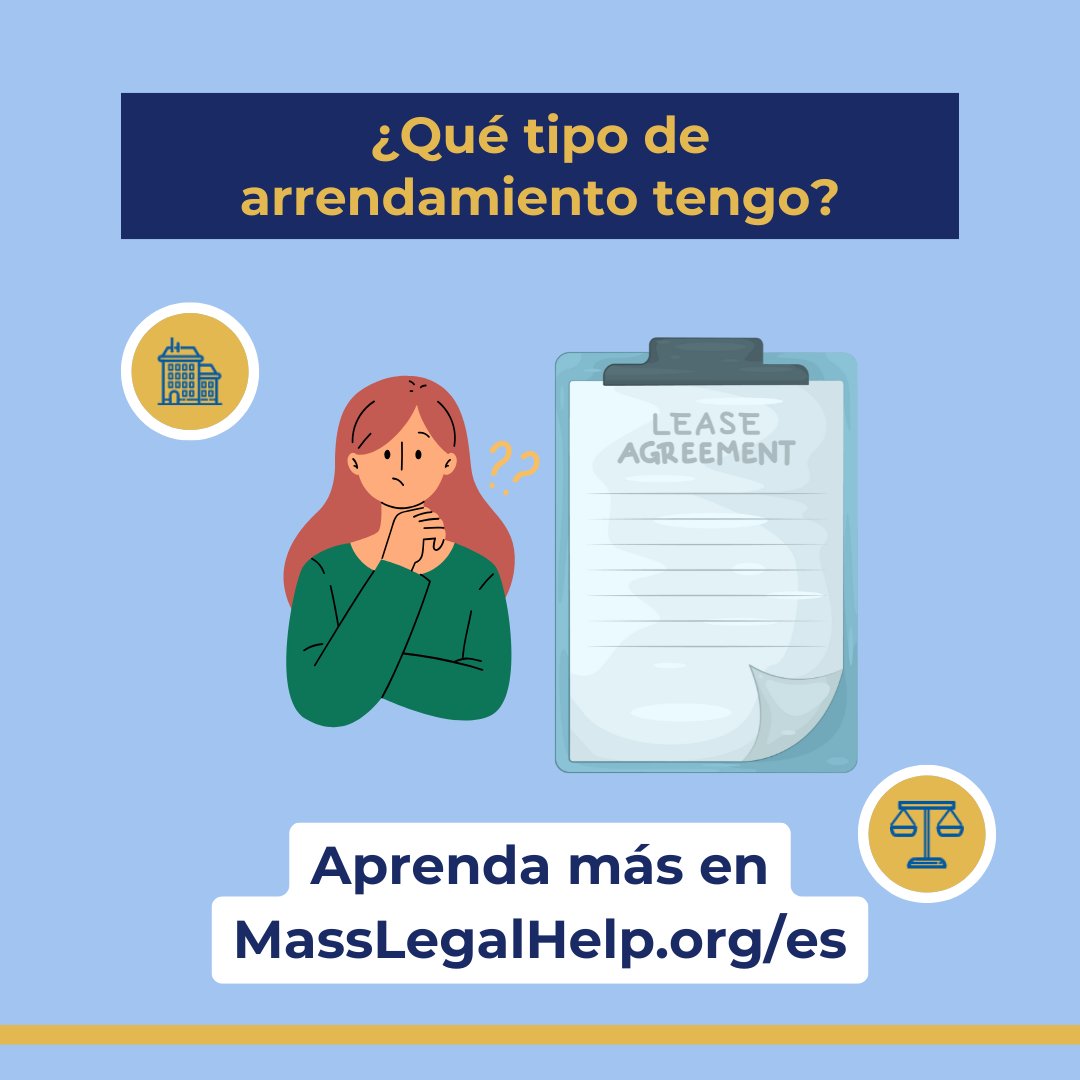 MassLegalHelp's tweet image. As a renter in Massachusetts, some of your rights depend on the kind of tenancy you have and the kind of housing you rent. You also have certain rights no matter what type of tenancy you have.

In English: masslegalhelp.org/housing-apartm…

En español: masslegalhelp.org/es/vivienda-ap…