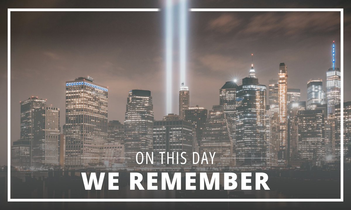 Today, we pause to honor the lives lost on September 11, 2001, and the courage of the heroes who responded. We will never forget. 🕊️