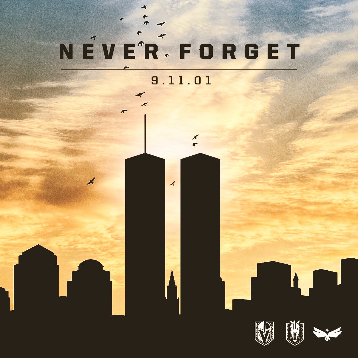 GoldenKnights's tweet image. We will always remember. 🇺🇸