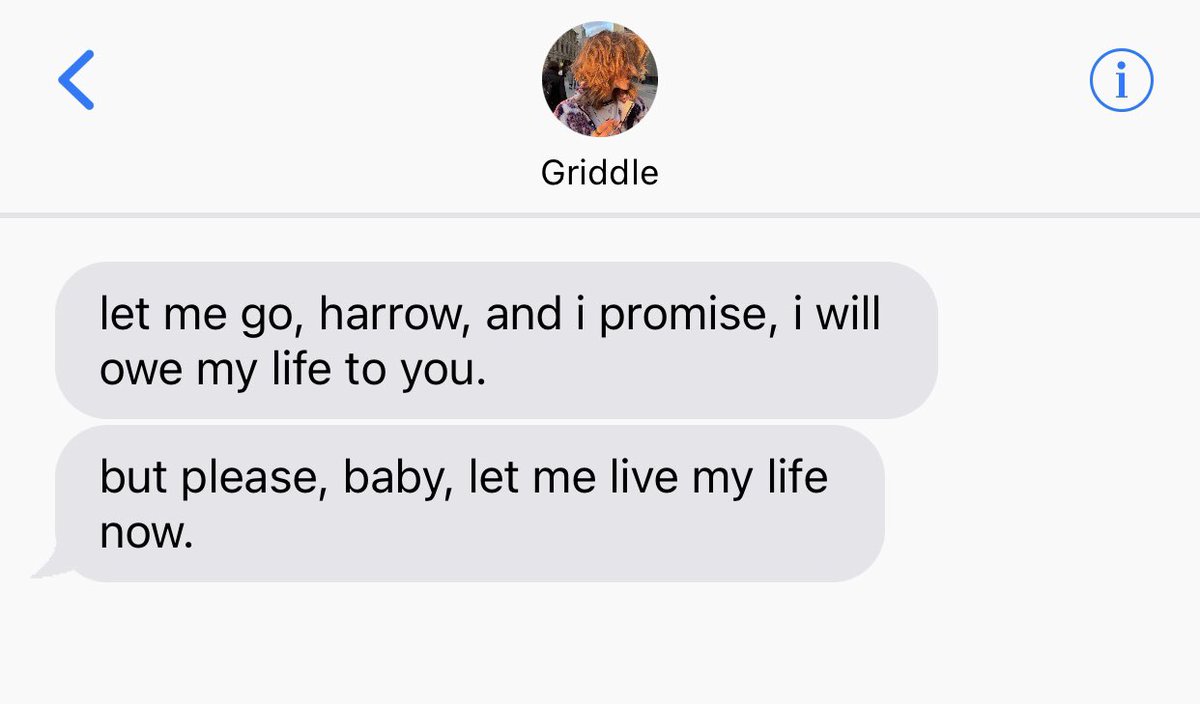 a oneshot #griddlehark socmed au
— for fuck’s sake, i’m already yours 

where harrow can’t and just won’t let griddle go.