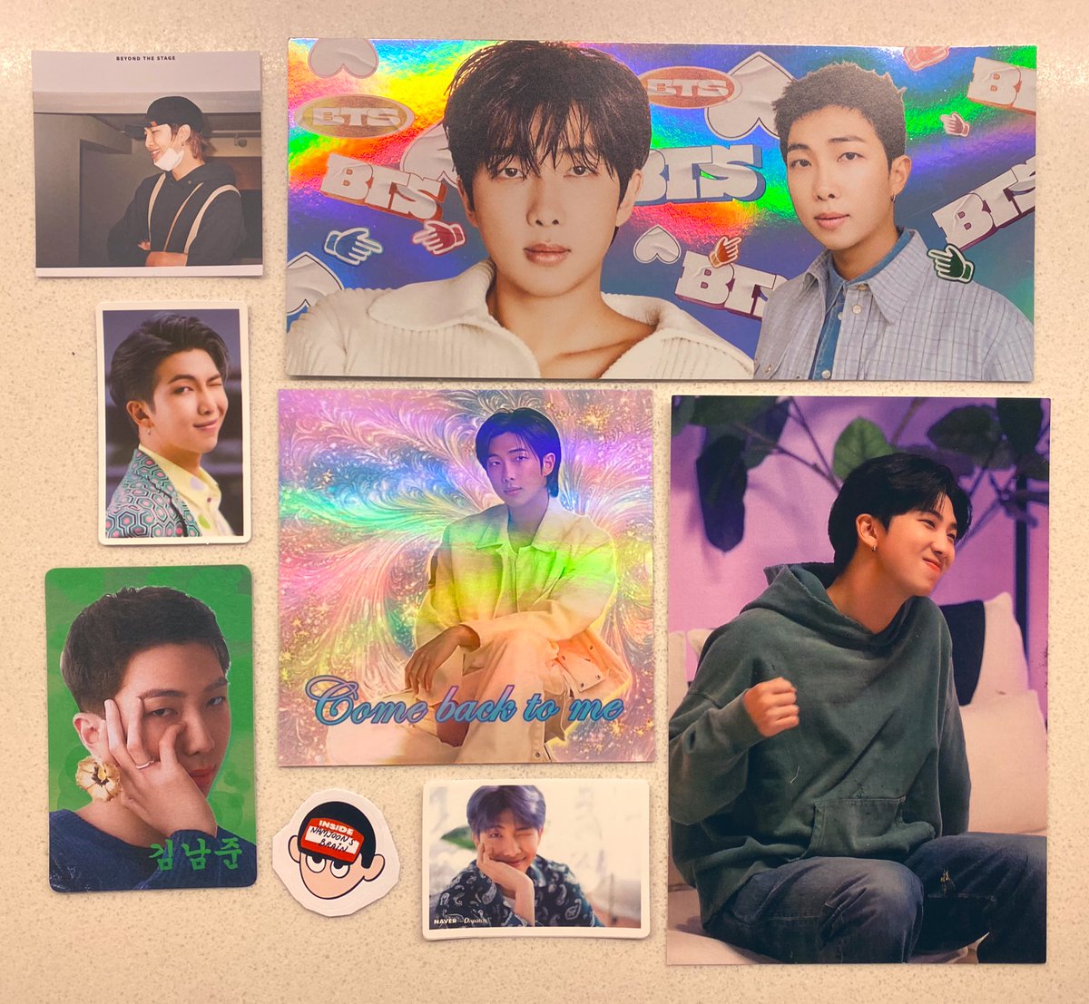 🐨 RM BDAY GA 🐨

ONE winner picked at random will get this RM pack of stickers &amp; cards 

To enter: like &amp; RT!

GA is worldwide and closes on Sept 13

HAPPY BIRTHDAY RM
IN SILVER CLOUDS WITH RM 
KEEP SHINING NAMJOON
#HappyNamJoonDay 
#HappyBirthdayRM 
#RMDay2025