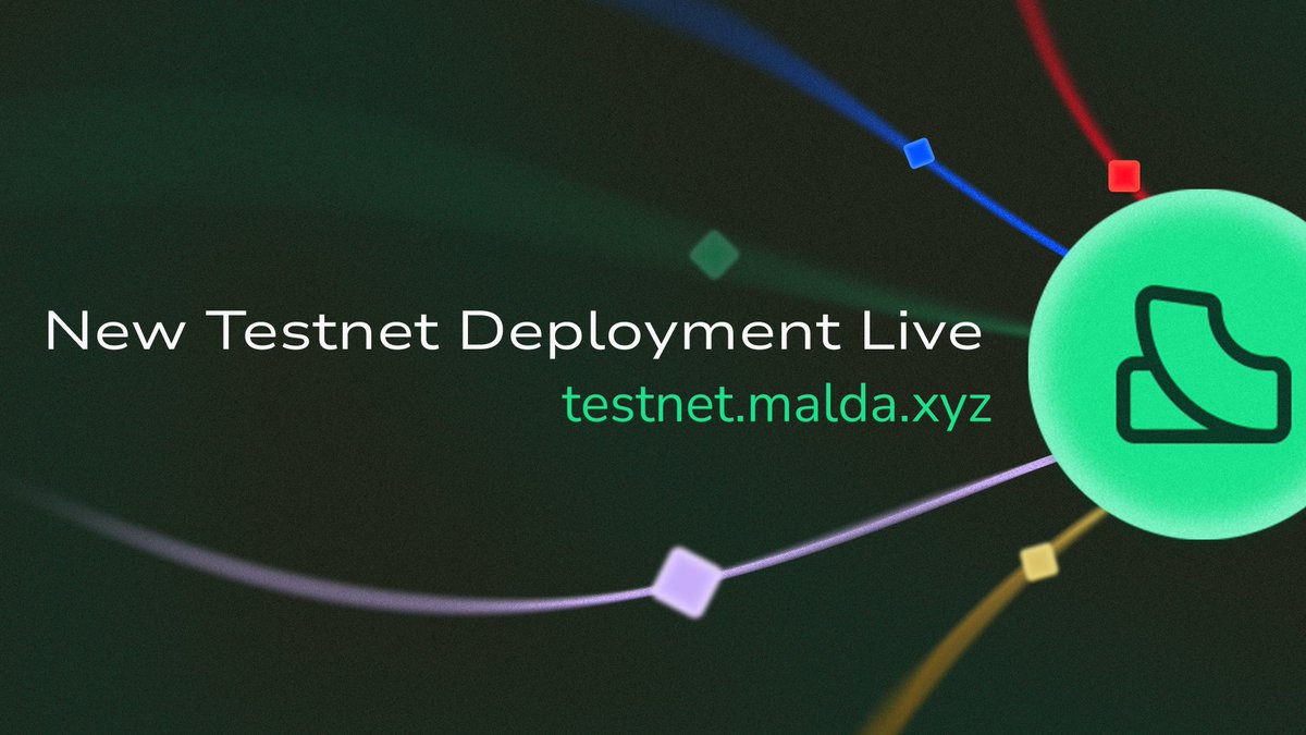 malda_xyz's tweet photo. The new testnet deployment of Malda is live!

Test the power of Unified lending today. Feedback is always appreciated.

Try Malda: https://t.co/4mTzSrOQeQ
Testnet Faucets: https://t.co/qtxuCQOivh https://t.co/fciGCkombQ