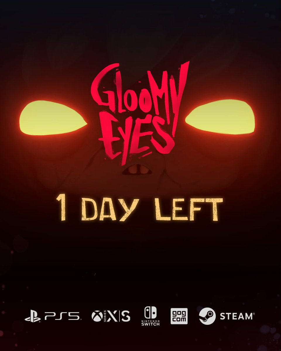 🌔Gloomy Eyes launches TOMORROW on all platforms 🌔

Follow the fireflies. Follow the fireflies.

🪦Wishlist  so you won't miss it:
bit.ly/47HHVQJ

#GloomyEyes #Quote #CozyHorror #CozyGame #TimBurton #Goth