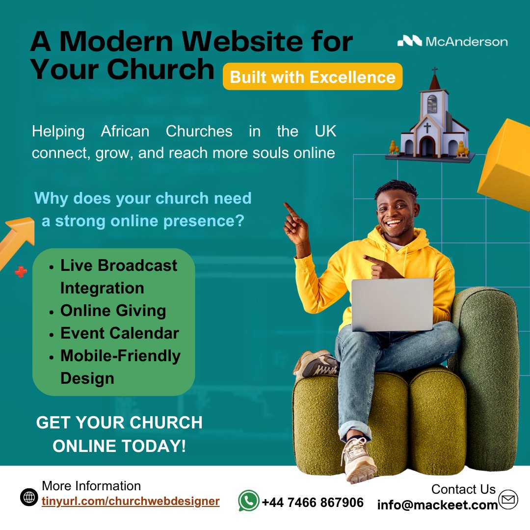 Is your church ready for the digital age?

African churches in the UK are embracing digital transformation to better serve their communities and reach new souls online. 

Don't let your congregation miss out on the digital revolution

Visit: tinyurl.com/ukchuch

#digitalart