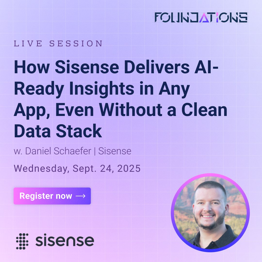 cdatasoftware's tweet image. 🌪️ Your customers&apos; data is messy. Your #EmbeddedAnalytics shouldn&apos;t wait for it to be perfect.

@Sisense Principal Solutions Engineer Daniel Schaefer shows how to deliver #AI insights that work w/ real-world data chaos: bit.ly/3INesu8

#AIAnalytics #CDataFoundations