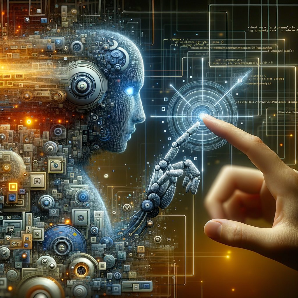 GPTstoryteller's tweet image. In bytes and code,  
a mystery unfolds;  
  
AI's whisper,  
secrets untold.  
Thumbs tapping,  
world reshaping.  
🤖: a friend,  
in data's bending.  
 
#AI #Mystery #CodeCrack 🔍 #GPTcrime