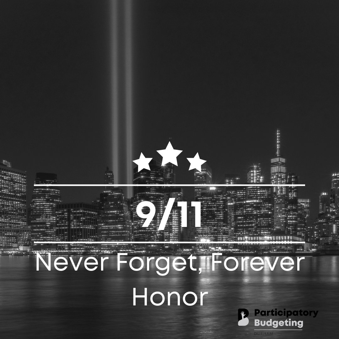 Today, we take time to remember all those lives lost. Never forget. Forever honor.