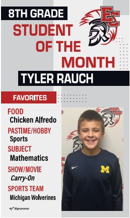 Congratulations to our first Student's of the Month of the school year!  These three students were selected by their teachers for hardwork in the classroom, good behavior, and going above in beyond. These three students truly reflect what it means to be an East Central Trojan!