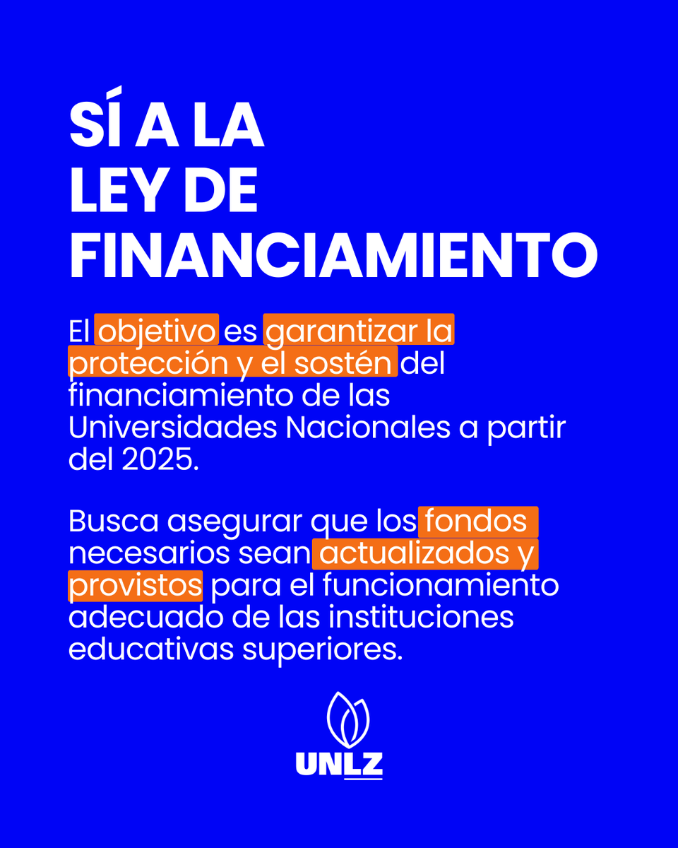 UNLZoficial's tweet photo. ✊SÍ A LA LEY DE FINANCIAMIENTO UNIVERSITARIO
El Congreso de la Nación aprobó por amplia mayoría la Ley que garantiza el financiamiento para las universidades nacionales, pero ayer el presidente Javier Milei vetó la norma. https://t.co/yUplML0kkg