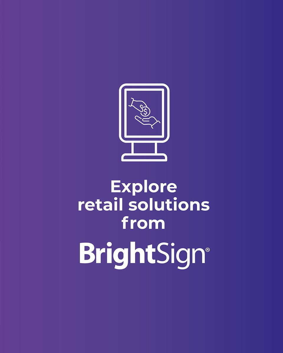 Digital signage is helping retailers boost engagement, revenue, and efficiency 🛒⚡

🛍️ Personalized, real-time content
💰 Always-on retail media networks
📊 Customer insights with edge AI

🔗 See how BrightSign transforms in-store performance: bit.ly/45YJY1F