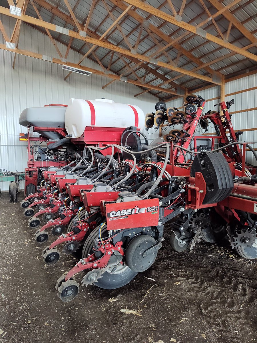 The planter is put away.  That's the post.