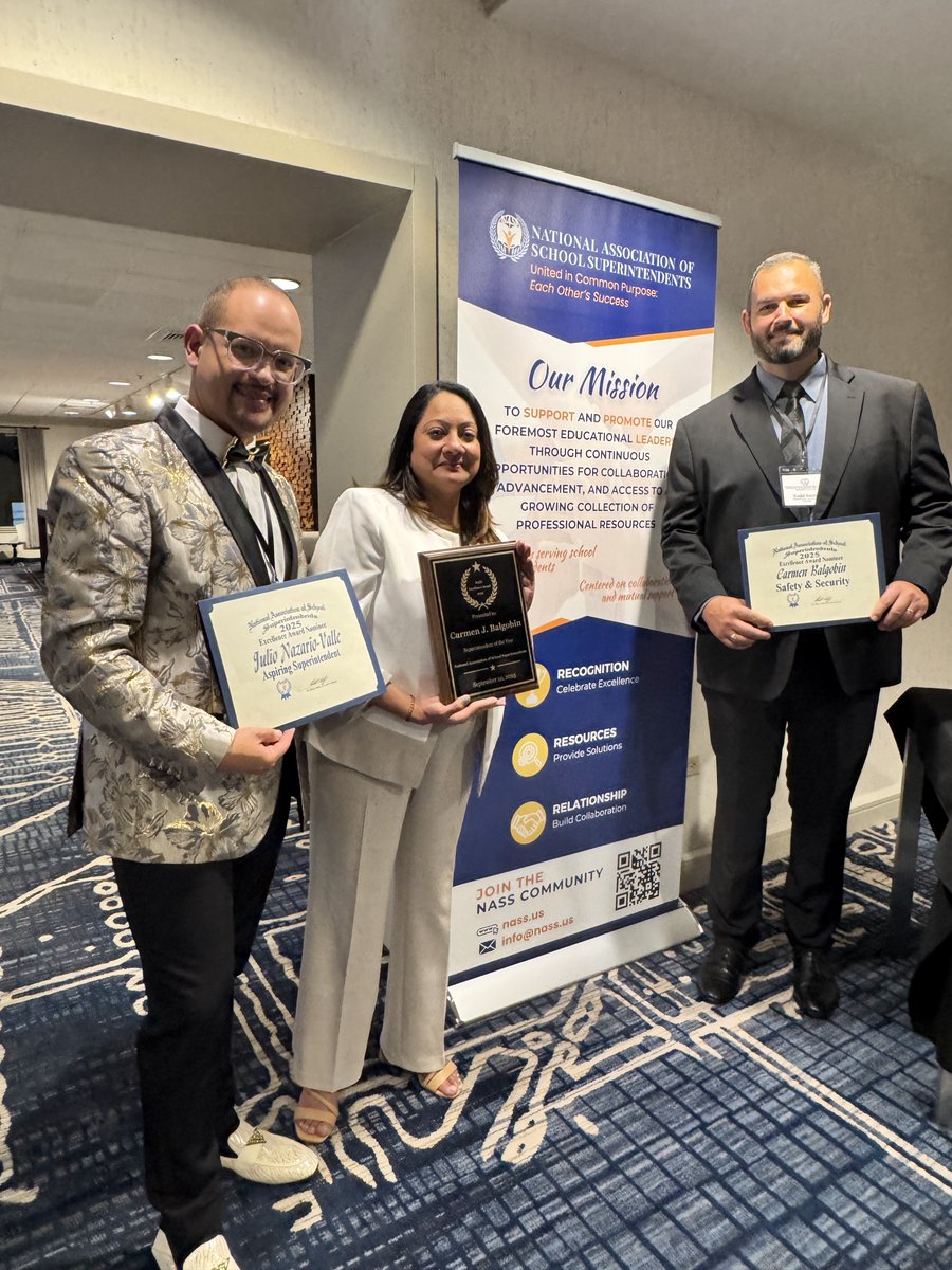 🚨🎉 HISTORY MADE in Volusia County Schools! 🎉🚨

<a href="/SuptBalgobinVCS/">Dr. Carmen Balgobin</a> has been named the 2025 Superintendent of the Year by the National Association of School Superintendents (NASS)! 🏆✨

<a href="/NASStoday/">NASStoday</a>, a nonprofit organization that supports superintendents nationwide, presented this