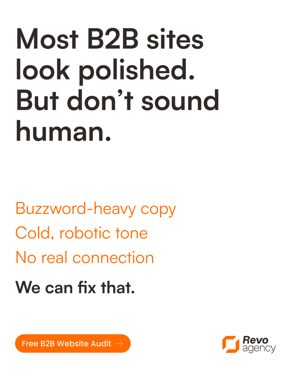 Your site may look polished, but if the copy doesn’t sound human, you’ll lose your audience.

B2B buyers are still people. They want clarity, confidence, and connection — not buzzwords.

I’ll reveal 3 copywriting swaps that humanise your brand voice and increase conversions.

📅
