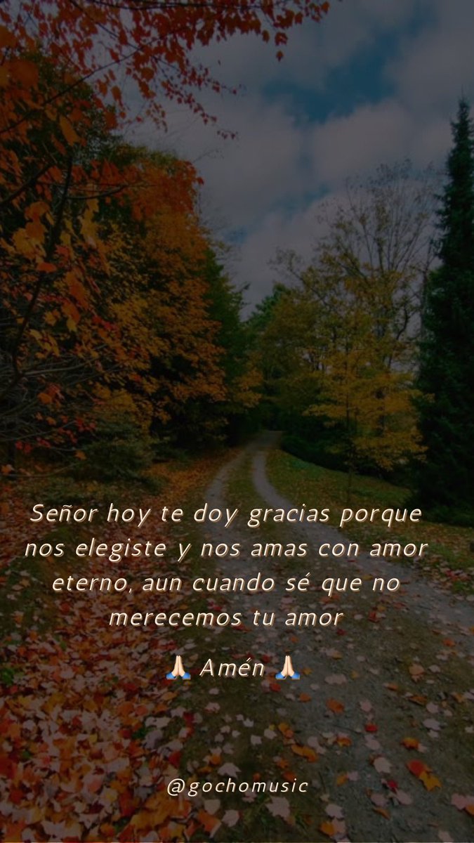 📖 1 Tesalonicenses 1:4 – “Dios te ha escogido”
💬 No eres un accidente: fuiste escogid@ con propósito eterno.
🙏🏻 Señor hoy te doy   gracias porque nos elegiste y nos amas con amor eterno, aun cuando sé que no merecemos tu amor.

#versiculodeldia #devocional #cristianos #Dios