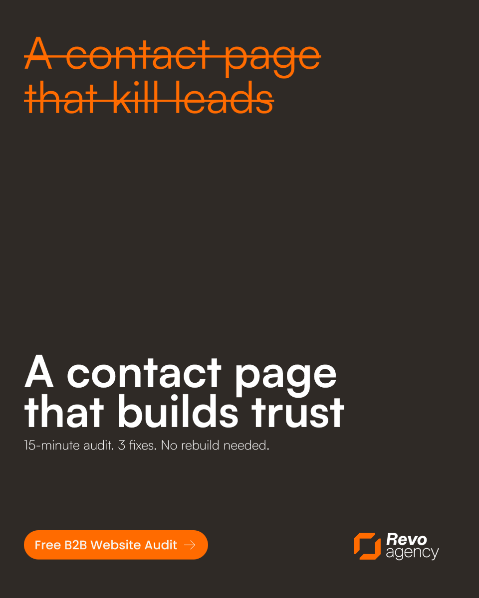 Your contact page might be killing leads.

If it’s just a form with no context, no personality, and no reassurance — prospects may never hit “send.”

I’ll show you 3 ways to optimise your contact page so prospects feel confident reaching out.

📅 Book your audit: