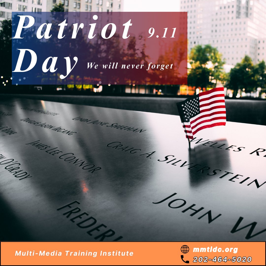 mmtidc's tweet image. MMTI remembers September 11.
We pause to honor the lives lost, the families affected, and the bravery of those who responded with courage.
As an organization, we stand in remembrance and solidarity, ensuring that the legacy of that day is never forgotten.
#NeverForget911