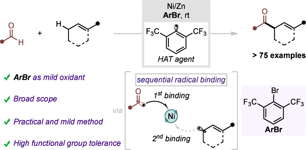 Gevorgyan Lab (@gevorgyanlab) on Twitter photo Aryl radical-mediated dual HAT enables direct CDC of aldehydes & alkenes to form skipped enones with high chemoselectivity! Congrats, Sidhant & Pramod, for developing Ni-Catalyzed Cross-Dehydrogenative Coupling toward Skipped Enones, now out in <a href="/J_A_C_S/">J. Am. Chem. Soc.</a>
pubs.acs.org/doi/full/10.10… Aryl radical-mediated dual HAT enables direct CDC of aldehydes & alkenes to form skipped enones with high chemoselectivity! Congrats, Sidhant & Pramod, for developing Ni-Catalyzed Cross-Dehydrogenative Coupling toward Skipped Enones, now out in <a href="/J_A_C_S/">J. Am. Chem. Soc.</a>
pubs.acs.org/doi/full/10.10…