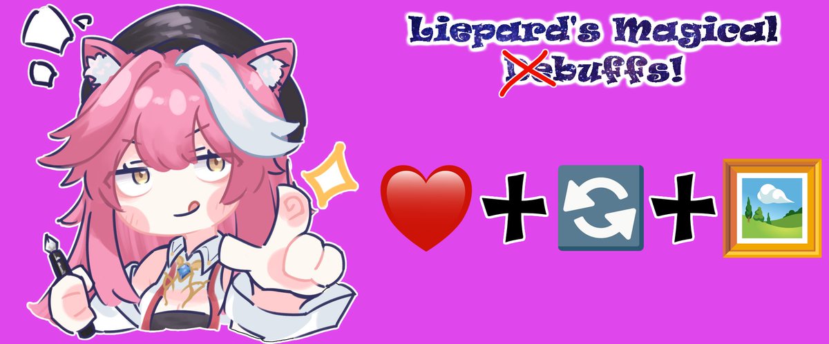 What's hanging, purrvy nation?~

Your favourite flirty feline found a fantastical wand! Luckily for you all I'm feeling suuuuuuuper generous today, and tooootes wanna give you all some ᵈᵉbuffs!

So line up for me! No takebacks!

❤️+🔄+🖼️(Moots prioritised).