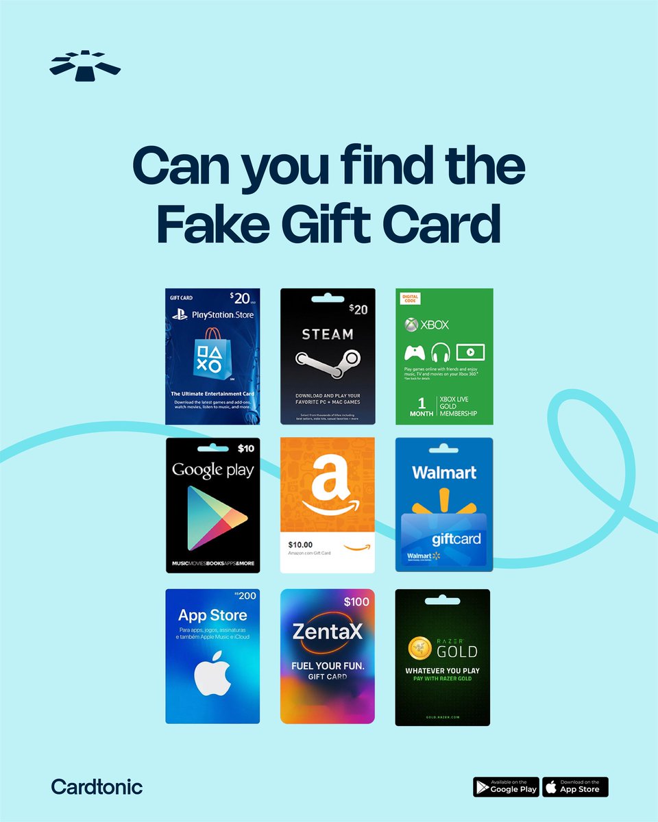 cardtonic's tweet image. Can you?👀🤔
#Usecardtonic #giftcards