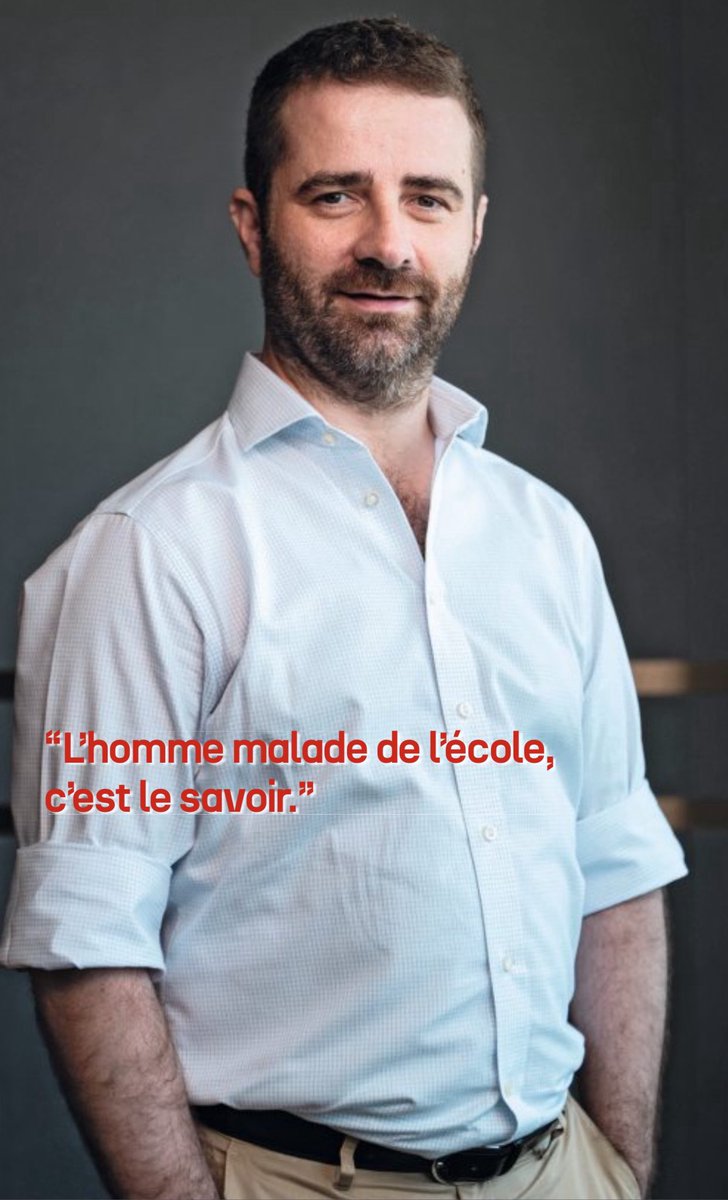 « L’homme malade de l’école, c’est le savoir ». 

🗞️ Interview croisée de <a href="/MATTGRIMPRET/">MATHIEU GRIMPRET</a>, auteur de Bullshit Bienveillance, et de Joachim Le Floch-Imad dans Valeurs Actuelles cette semaine !

📚editionsmagnus.fr/products/bulls…