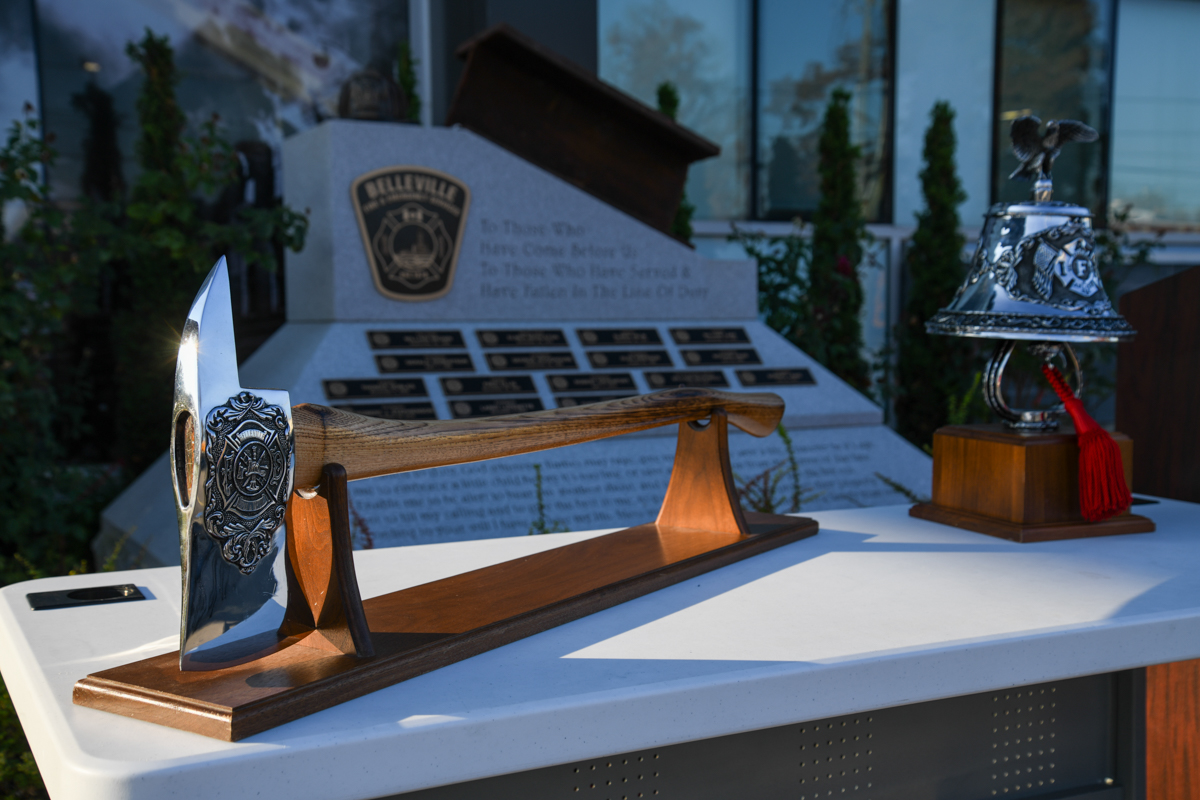 BellevilleON's tweet image. Fire &amp;amp; Emergency Services | This morning, Belleville Fire &amp;amp; Emergency Services held a memorial service at Station #1 to remember those who lost their lives during the tragic events of Sept. 11, 2001. On that day, 24 years ago, 343 firefighters selflessly lost their lives in the…