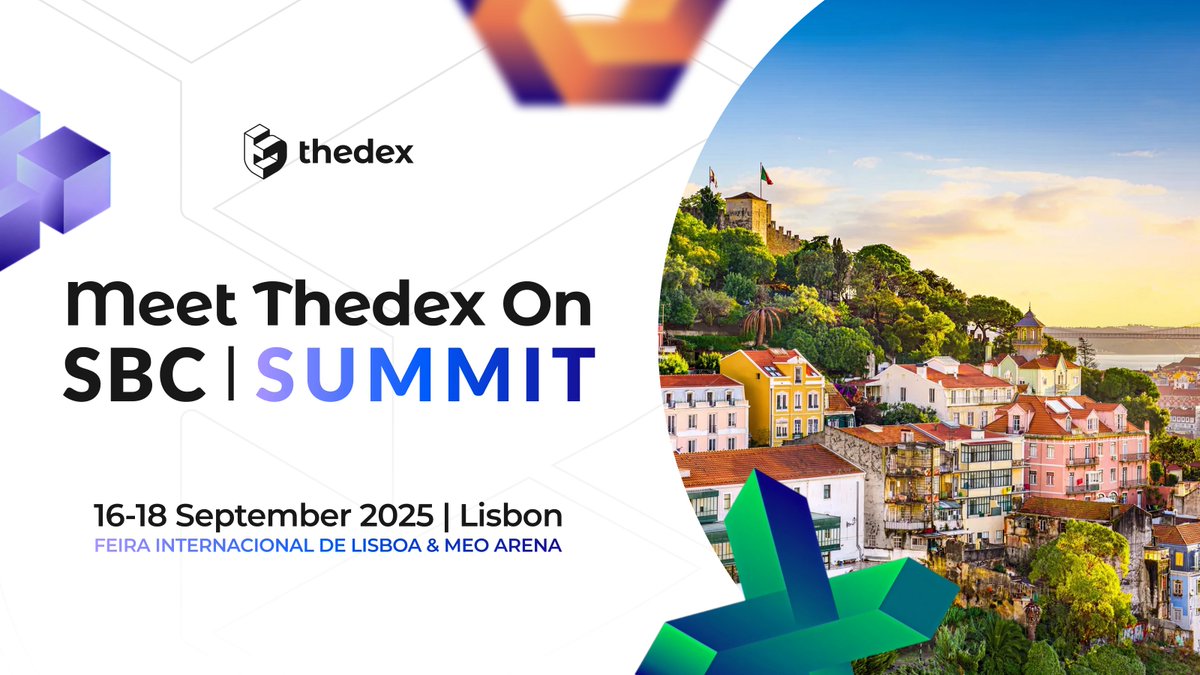 thedexcloud's tweet image. ✨ Thedex at SBC Summit Lisbon 2025 ✨
📍 Lisbon | 📅 Sept 16–18
Join us at the premier iGaming &amp;amp; betting event!
✅ Meet our team
✅ Discover smarter business payments with Thedex
✅ Explore the future of fintech 🚀

#SBCSummitLisbon #Thedex