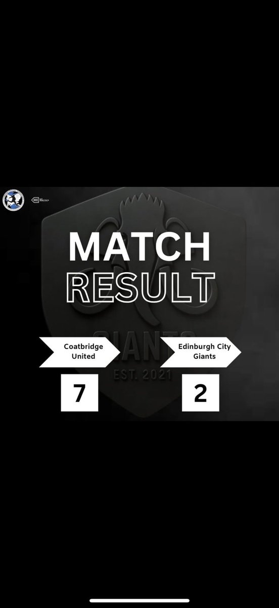 EdinCityGiants's tweet photo. Not the result we wanted but we move on. https://t.co/lMat9pgDkE