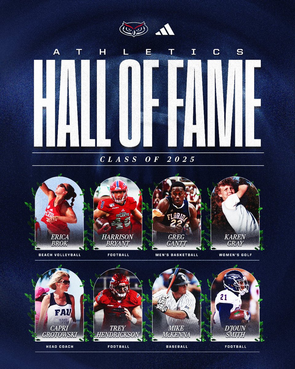 Introducing the Class of 2025 inductees to the 𝐅𝐥𝐨𝐫𝐢𝐝𝐚 𝐀𝐭𝐥𝐚𝐧𝐭𝐢𝐜 𝐀𝐭𝐡𝐥𝐞𝐭𝐢𝐜𝐬 𝐇𝐚𝐥𝐥 𝐨𝐟 𝐅𝐚𝐦𝐞 🏆

📰 fausports.com/news/2025/9/11…

#WIP🏝️