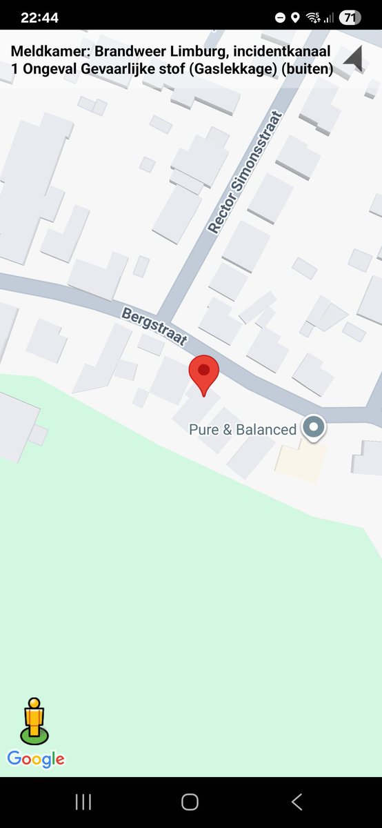 Gaslekkage in Sweikhuizen