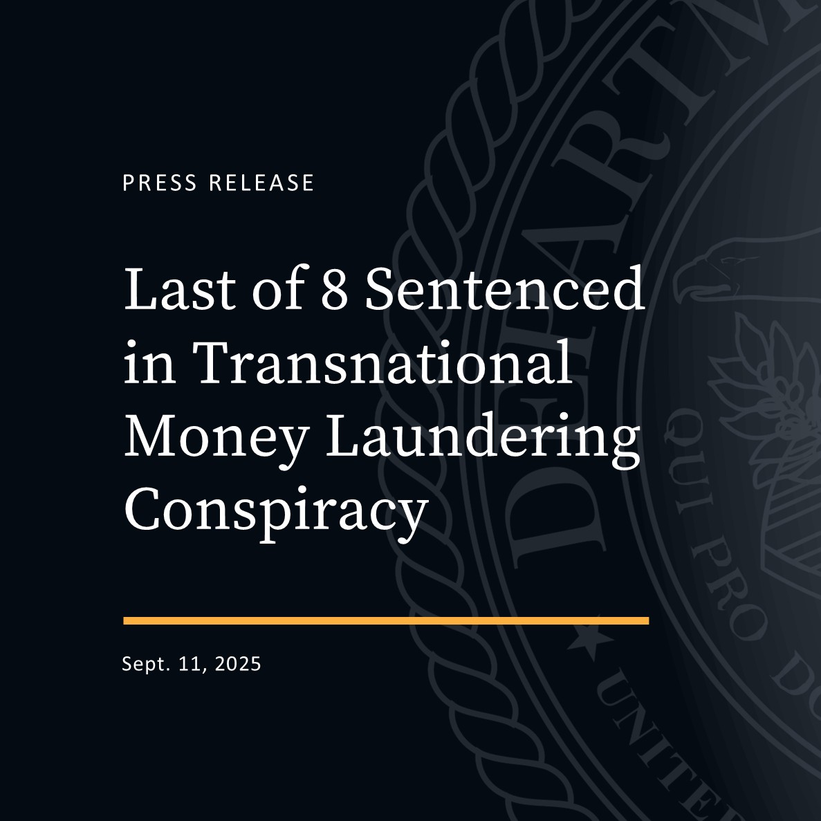The last of eight defendants who participated in a vast conspiracy, that robbed victims in Ohio, Michigan, Illinois and Indiana of their life savings, has been sentenced to prison. The transnational money laundering operation was based out of India.

Read more: