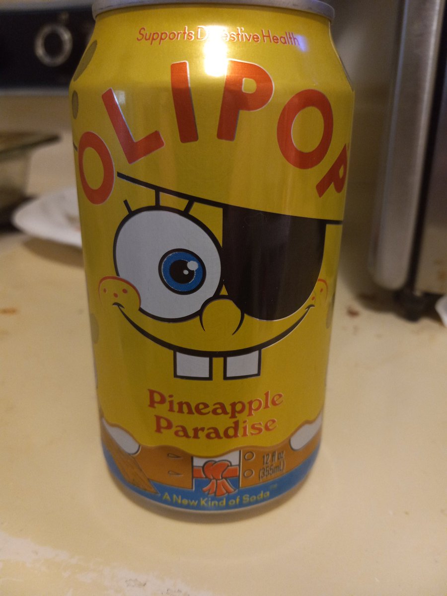 AuthorArnold_10's tweet photo. Can is cute, afriad to try it. Also not sponsored. I finally found this at my local Walmart. I know I am late to the party.
#ollipop #NotSponsored #SpongeBob #SodaPop #newitem #FoodieLife #food #drinkresponsibly #pinapple #scared https://t.co/terBJTxvON