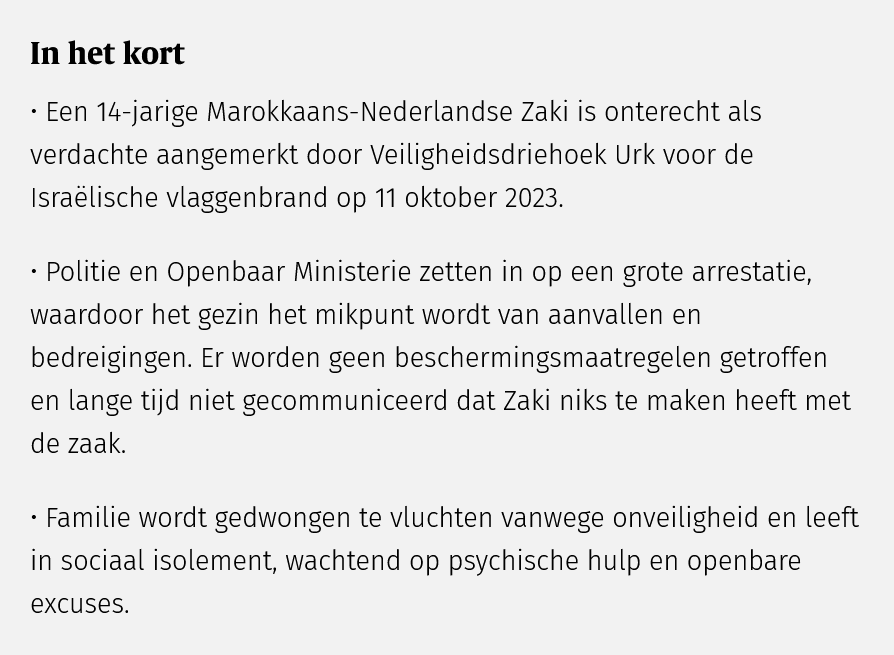 Wat een verhaal. Een Marokkaans-Nederlands gezin op Urk kapot gemaakt en weggepest door politie, justitie, burgemeester en enkele inwoners nd.nl/nieuws/nederla…