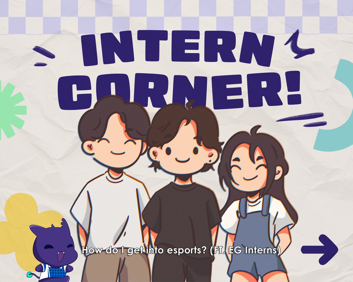 EG_GeniusLeague's tweet photo. Intern Corner Masterclass: 
EG interns share their best advice on breaking into esports and growing your career! 🤩💼 https://t.co/5rwg4UYBML