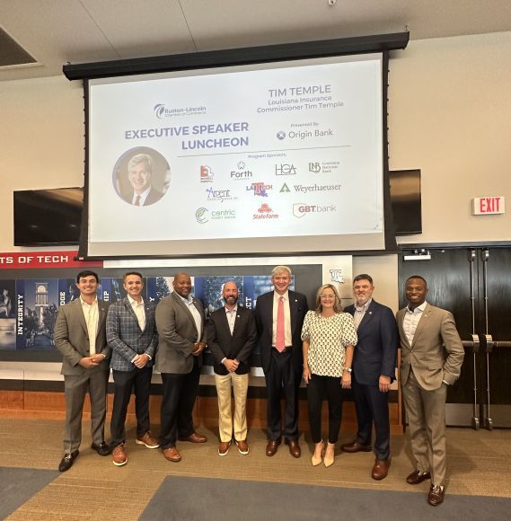 Check out the scoreboard! Now this was a surprise and warm welcome when I arrived at <a href="/LATech/">Louisiana Tech University</a>. Thank you to the <a href="/RustonChamber/">Ruston Chamber</a> for inviting me to speak.