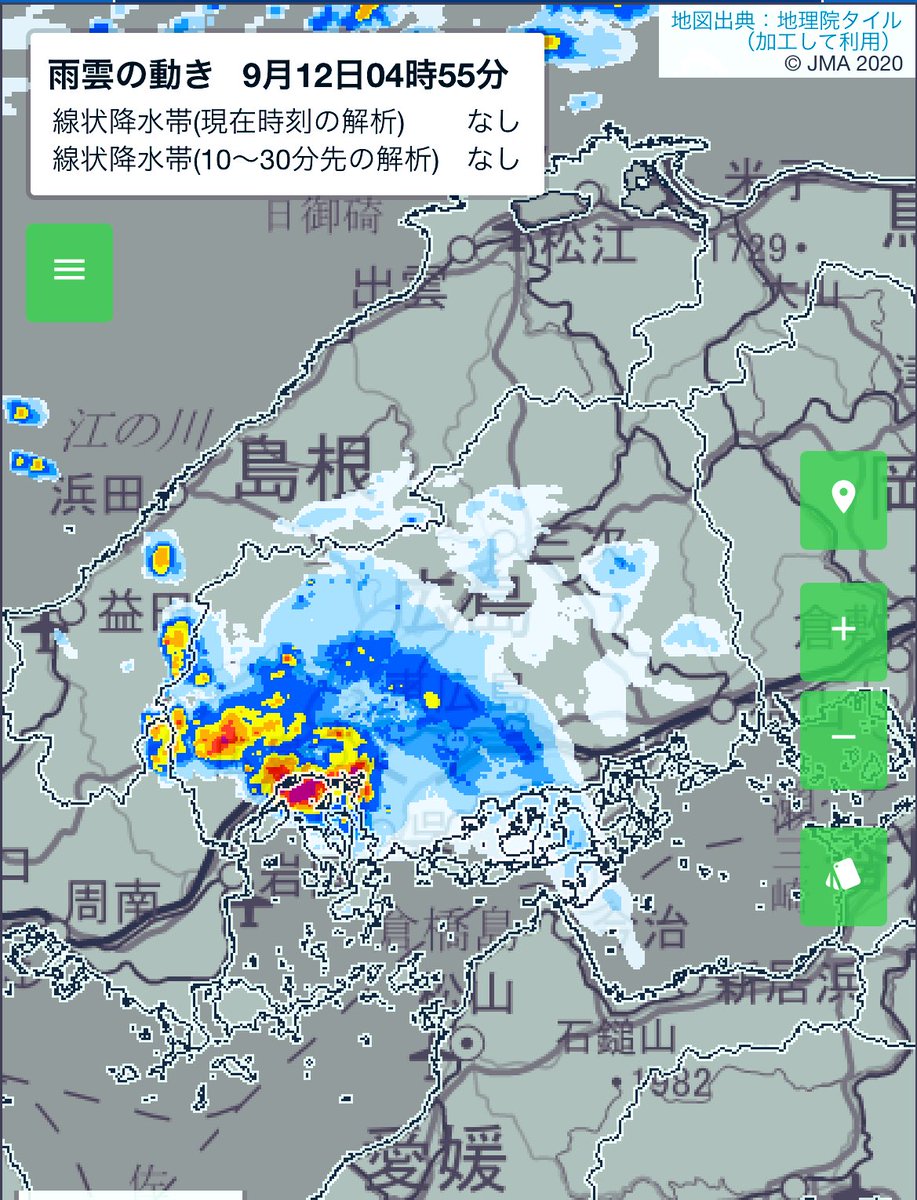 1日たってまた雷雨って､､､､