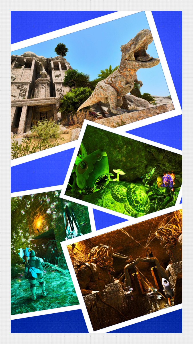 Ark_Beckham's tweet image. 試練の洞窟へ連れて行ってもらい、アーティファクトを大量にゲット〜〜〜〜！

かわいいスポットで記念撮影ｯ📷´-